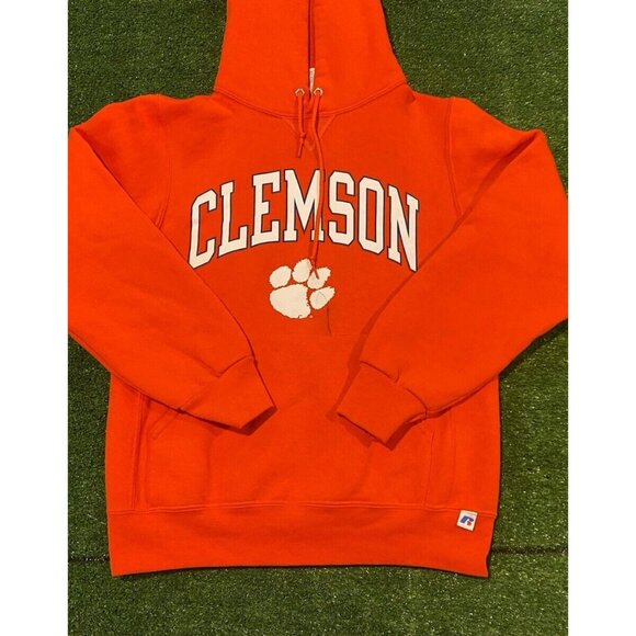 Russell Athletic Other - Vintage Clemson Tigers hoodie small sweatshirt Russell Athletic mens orange Y2K